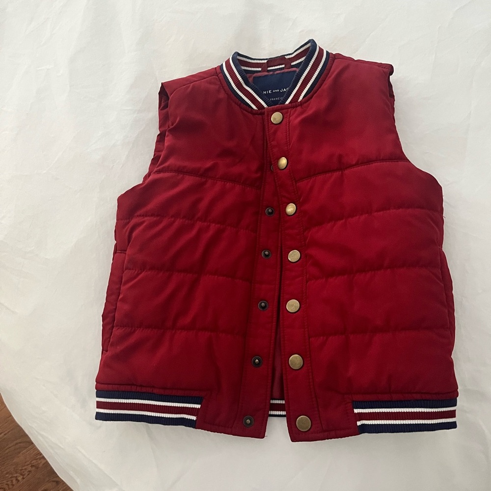 Janie and Jack Red Quilted Vest